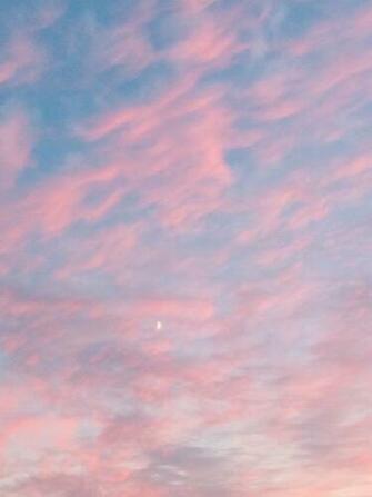 Blue Cool For You Like Love Moon Pink Sky