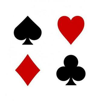 Playing Card Suit Set Euchre Heart Cards Transparent