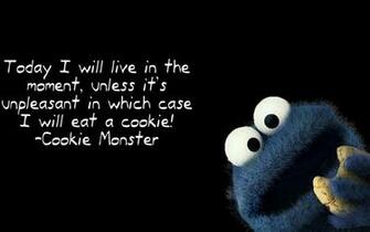 Cookie Monster Quote Wallpaper