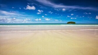 Informations Blue Water White Sand Beach HD Wallpaper 1080p