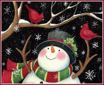 April Wallpaper Sam Snowman Art Lang Desktop