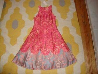 Nwt Tracy Reese Pink Wallpaper Michelle Colwyn Brocade Dress Xs Ant