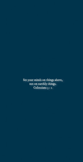 Things Above Bible Verse Background Wallpaper