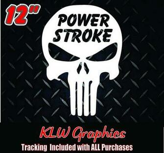 Amazon Powerstroke Skull Decal Everything Else