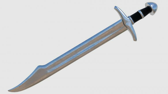 Falchion Sword Game Ready By Xepphirestudios 3docean