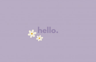 Pastel Lavender Daisy Desktop Wallpaper