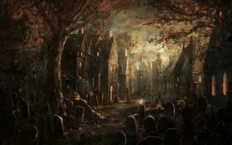 Of Halloween Google Wallpaper Town Background