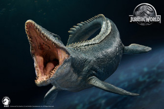W Dragon Jurassic World Mosasaurus Licensed Statue Berry