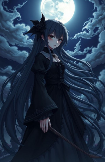 Dark Anime Girl Wallpaper