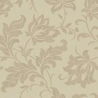 Adeline Floral Pattern Wallpaper Beige Sample Contemporary