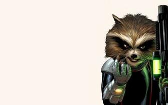 Rocket Raccoon Illustration Wallpaper