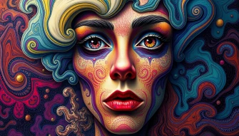 Trippy Face Wallpaper