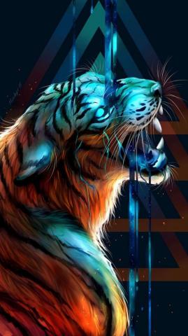 Tiger Art Wallpaper Posted By Michelle Walker