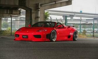 Liberty Walk Modified Wide Body Kit Ferrari F360 Convertible Cars