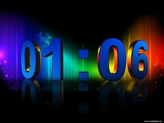 3d Numeric Clock Screensaver