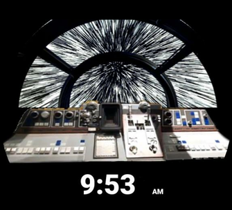 Millennium Falcon Cockpit Porcelain Card Pictures