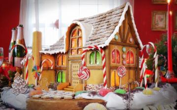 Gingerbread House Background Making Of Ginger Bread