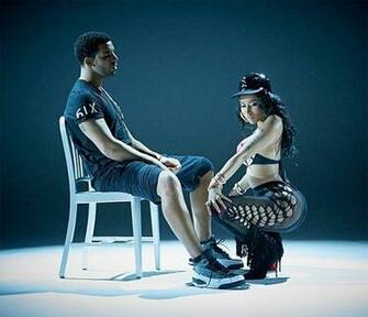 Nicki Minaj Drake On Set Of Anaconda Video Shoot Sports Hip Hop
