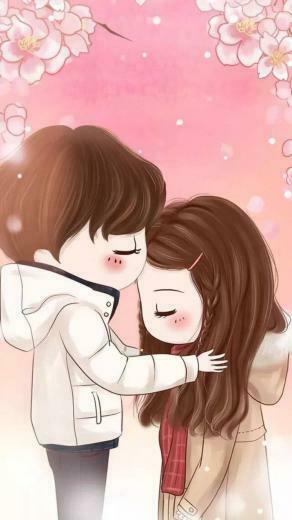 Cartoon Couple Wallpaper Group
