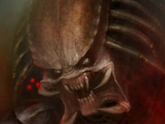 Scary Predator Face Wallpaper