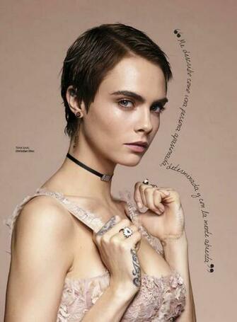Cara Delevingne Stills In Glamour Magazine February
