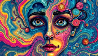 Trippy Face Wallpaper