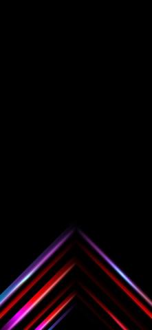 Black Amoled Neon Lines Wallpaper HD 4k