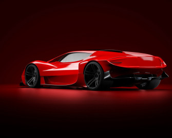Wallpaper Red Machine Style Background Car Art