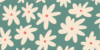 Retro Floral Pattern Style Wallpaper