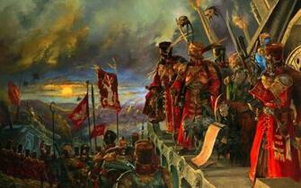 Wallpaper Warhammer 40k Army Soldiers Generals Horizon Banners