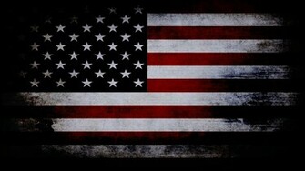 Old American Flag With Black Background HD Wallpaper