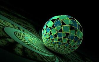 Green 3d Wallpaper Background