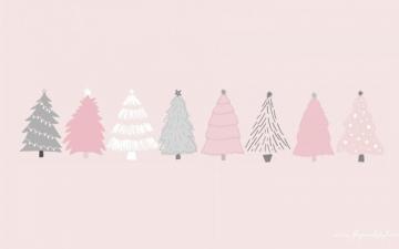 Christmas Aesthetic Computer Wallpaper Top