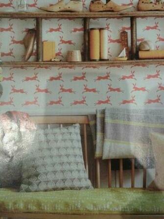 Jane Churchill Paper Hare Love This Wallpaper A Friend Has It In Her