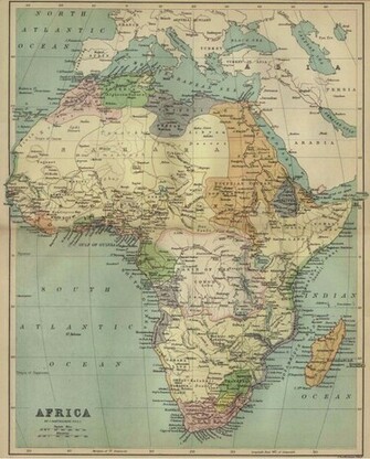 Africa Map Wallpaper