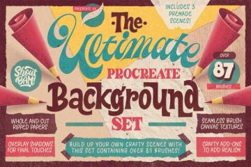 The Ultimate Procreate Background Set Design Cuts