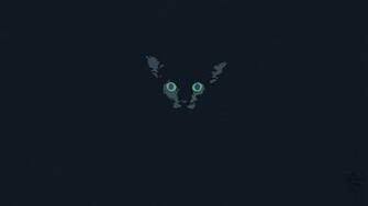 Cat In The Dark Illustration Desktop Wallpaper