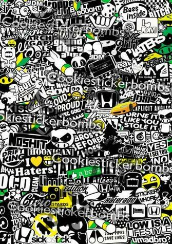 Jdm Sticker Bomb Sheet HD Wallpaper