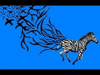 Blue Zebra Background Wallpaper By
