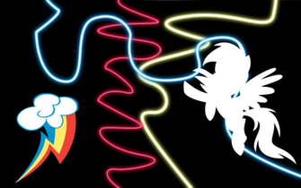 Rainbow Dash Shadow Neon Wallpaper By Candylotmlp