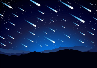 Meteor Shower Background Vector