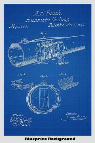 Amazon Pneumatic Vacuum Tube Railway Train Poster Patent
