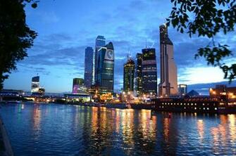 4k Wallpaper City Night Moscow