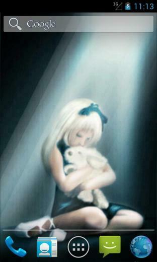 Lonely Anime Girl Live Wallpaper App For Android