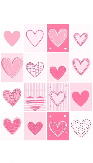 Pink Valentine S Day Heart Wallpaper
