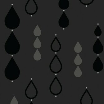 Teardrop Wallpaper Black Silver Vymura From I Love Uk