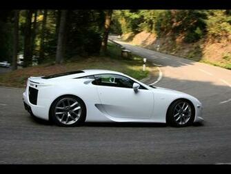 Lexus Lfa White Side Angle Turn Wallpaper