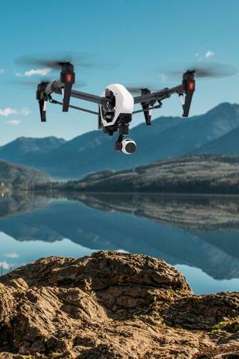 Dji Inspire Lake iPhone Wallpaper HD