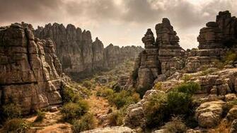 Desert Landscape Stone Wallpaper
