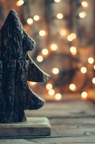 Wooden Christmas Tree On Rustic Background The Naptime Reer
